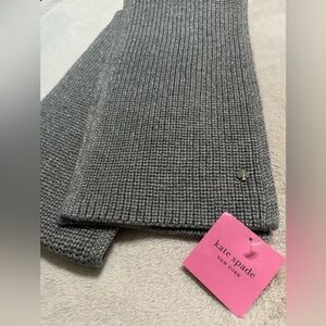 Kate Spade silver knit scarf